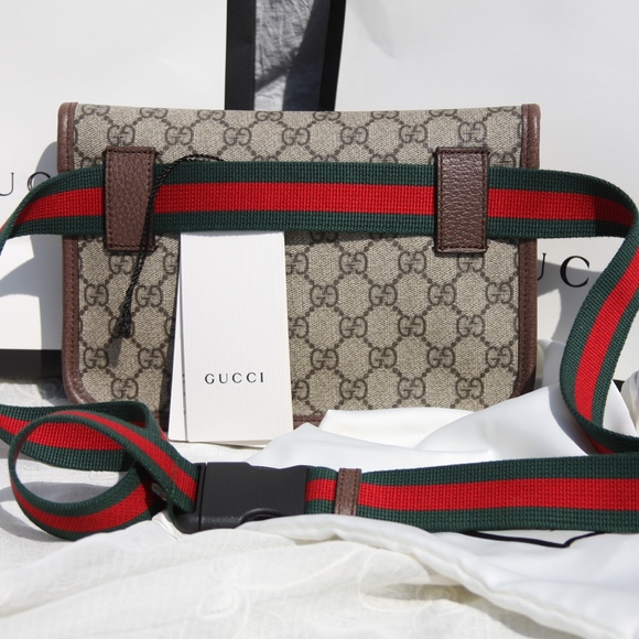 Beige GG Canvas Supreme belt Bag - Picture 4 of 8